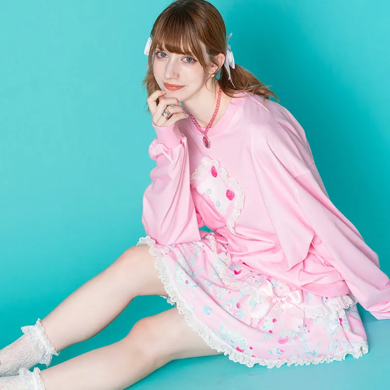 ACDC RAG "Whip Cat" pink skirt