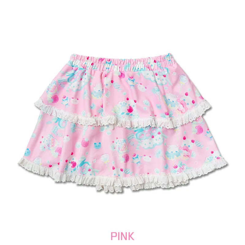 ACDC RAG "Whip Cat" pink skirt