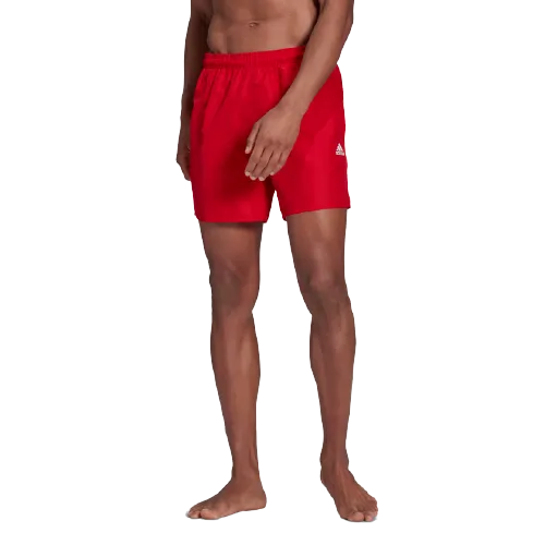 Adidas Solid Men Swim Short Red