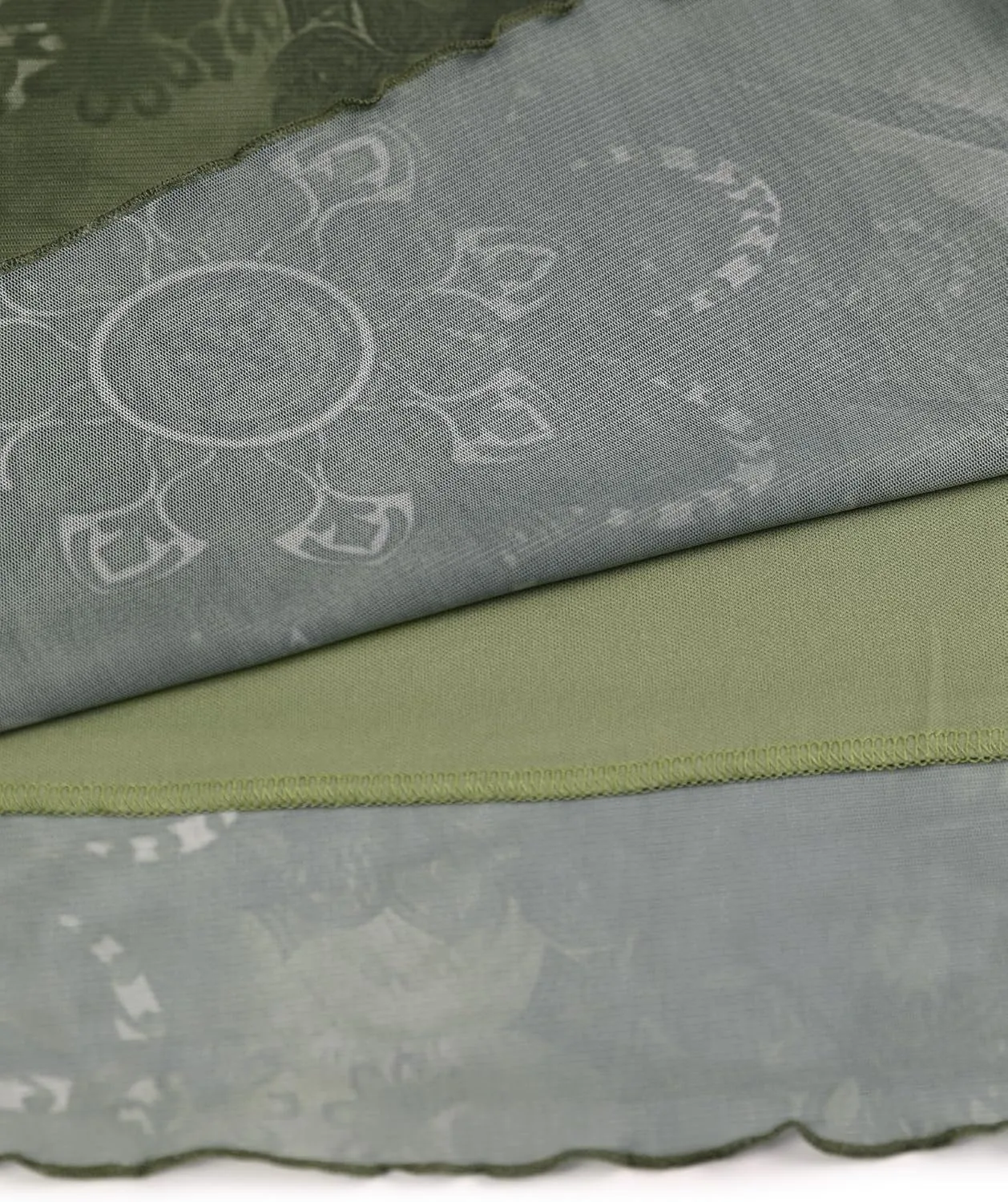 Avanova Women Ditsy Floral Bohemian Mesh Midi Skirt Elastic High Waisted Flowy Summer Long Skirt