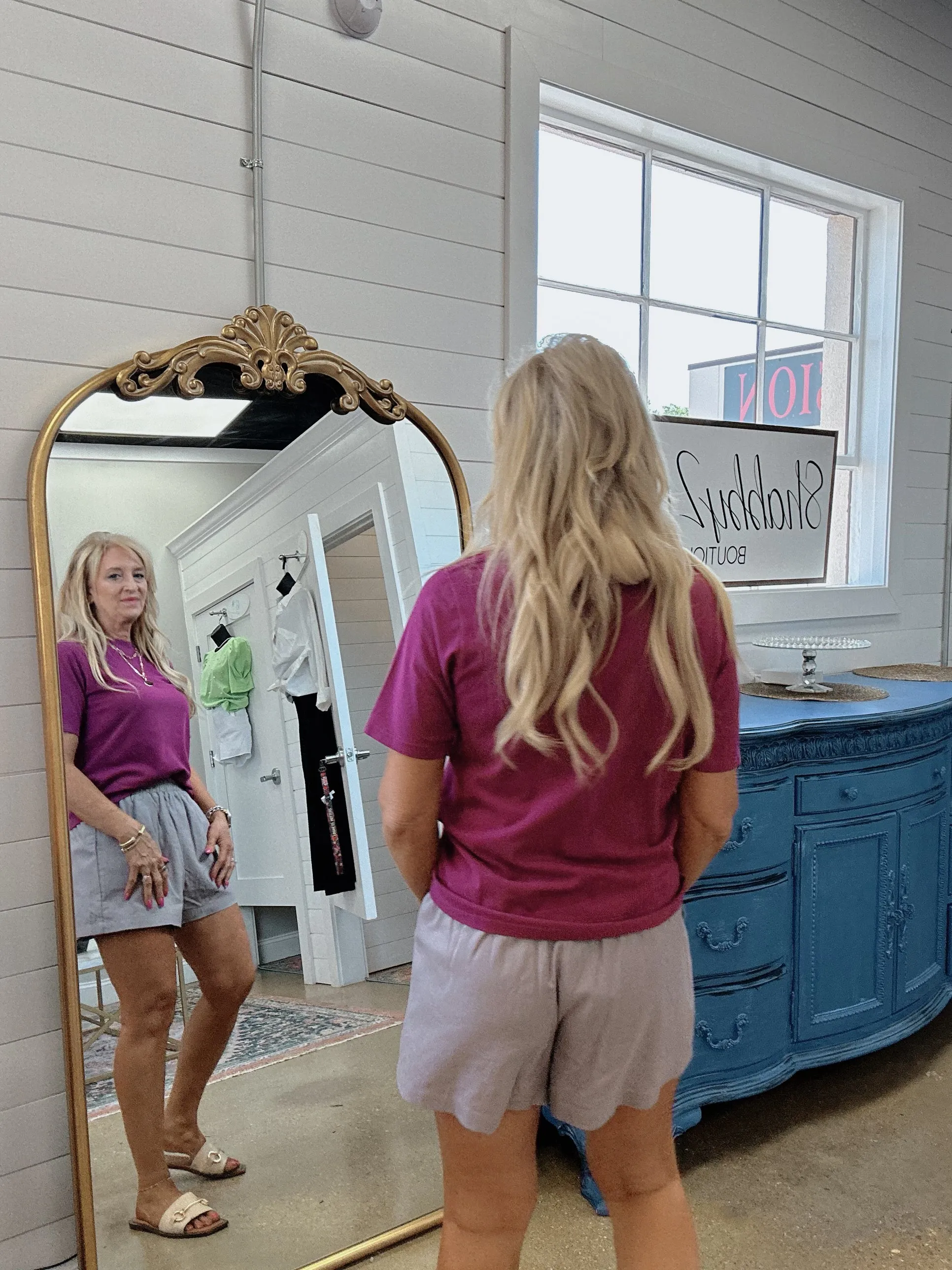 Brooke Linen Drawstring Shorts in Midnight