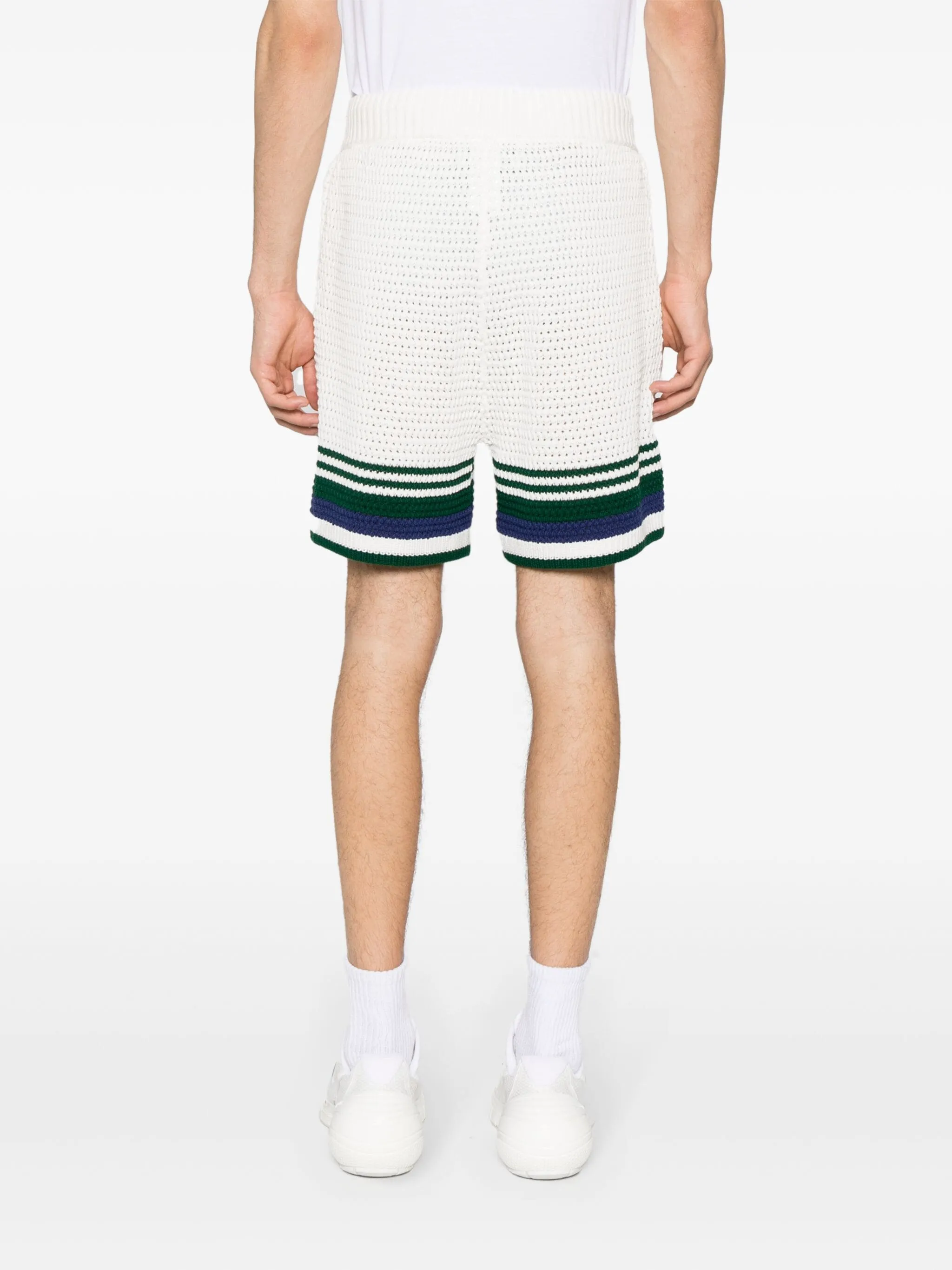 CASABLANCA - Crochet Effect Tennis Short
