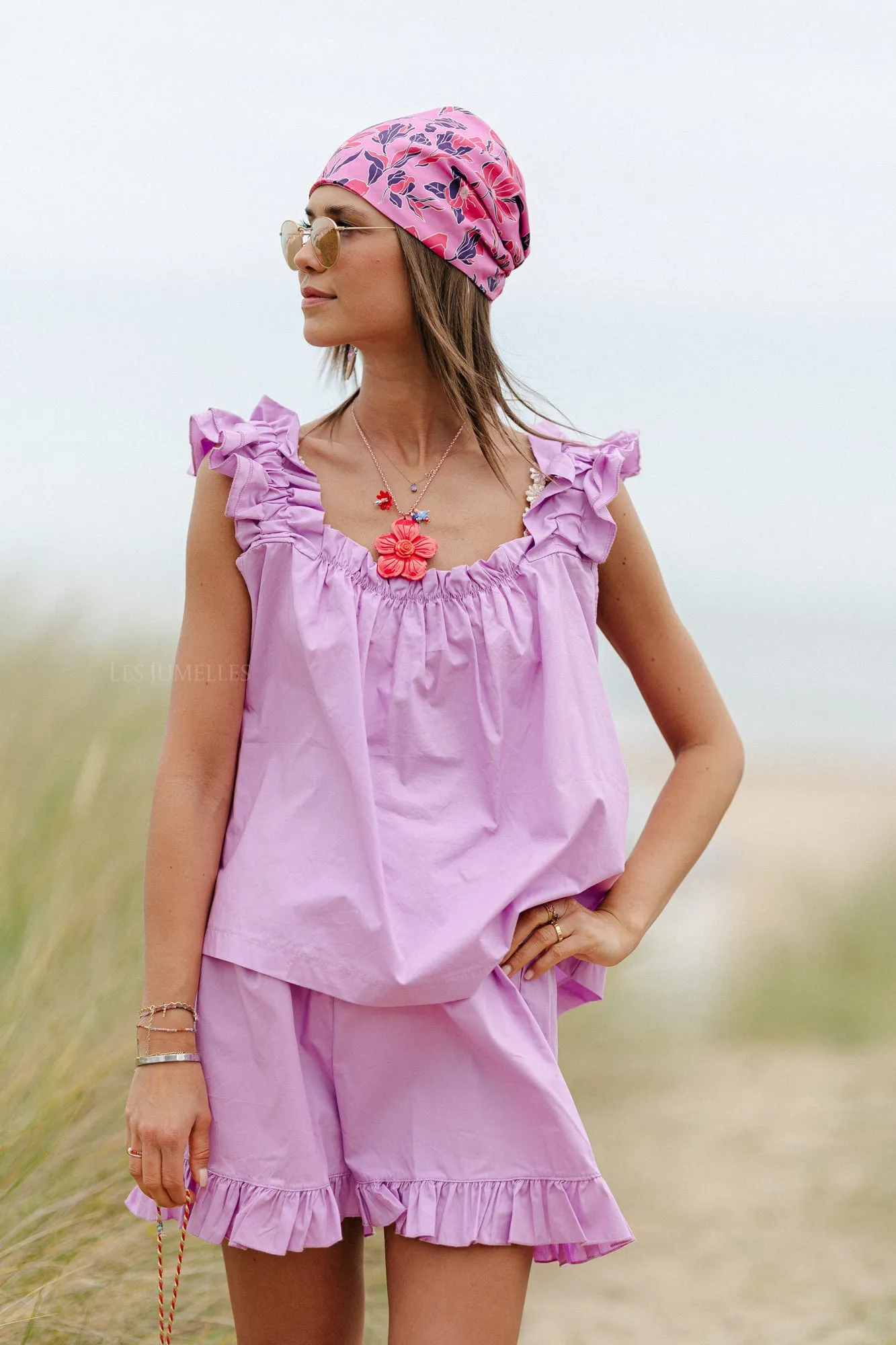 Coralie top orchid