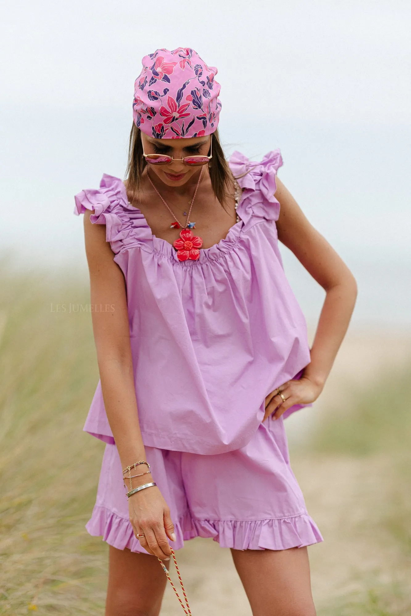 Coralie top orchid