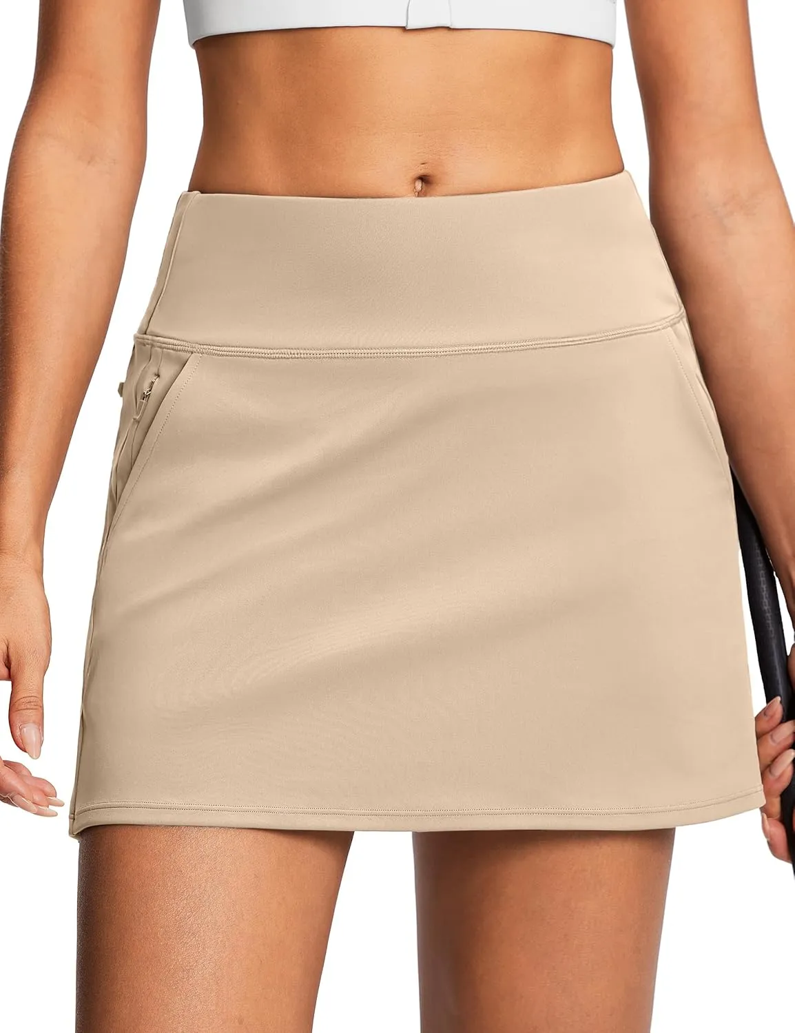 High Waisted Tennis Golf Athletic Skirts for Women Tummy Control Pickleball Skort with Shorts Pockets Anti Slip
