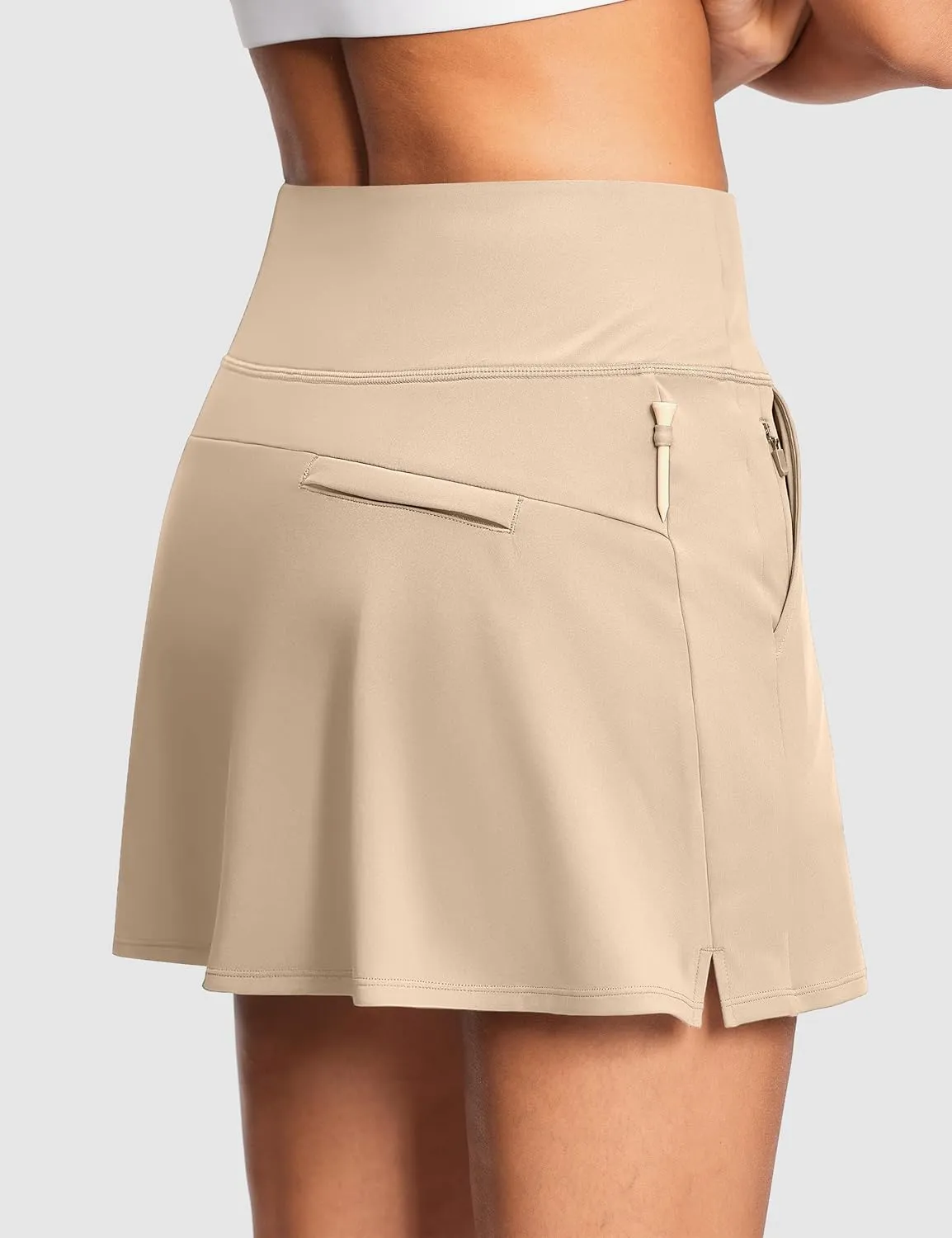High Waisted Tennis Golf Athletic Skirts for Women Tummy Control Pickleball Skort with Shorts Pockets Anti Slip