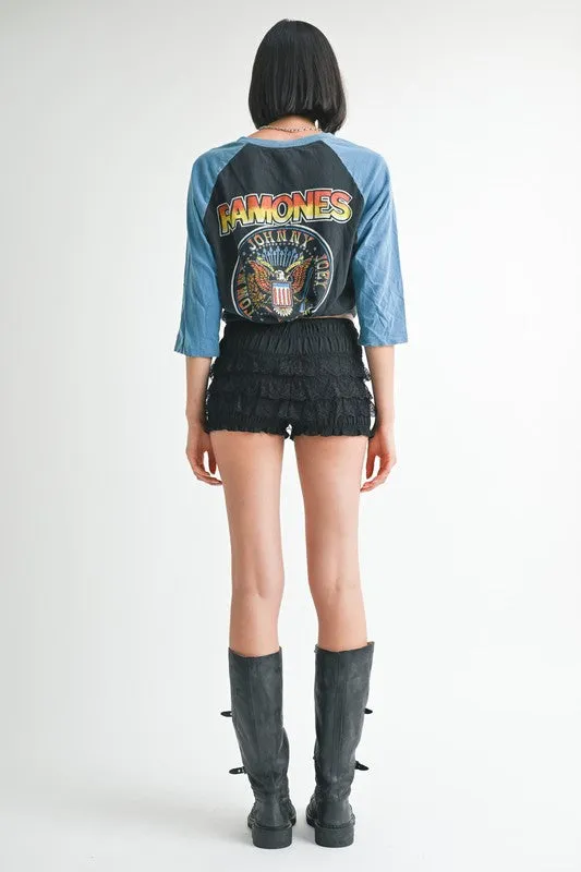 Hot Girl Amaryliss Ruffled Mini Shorts