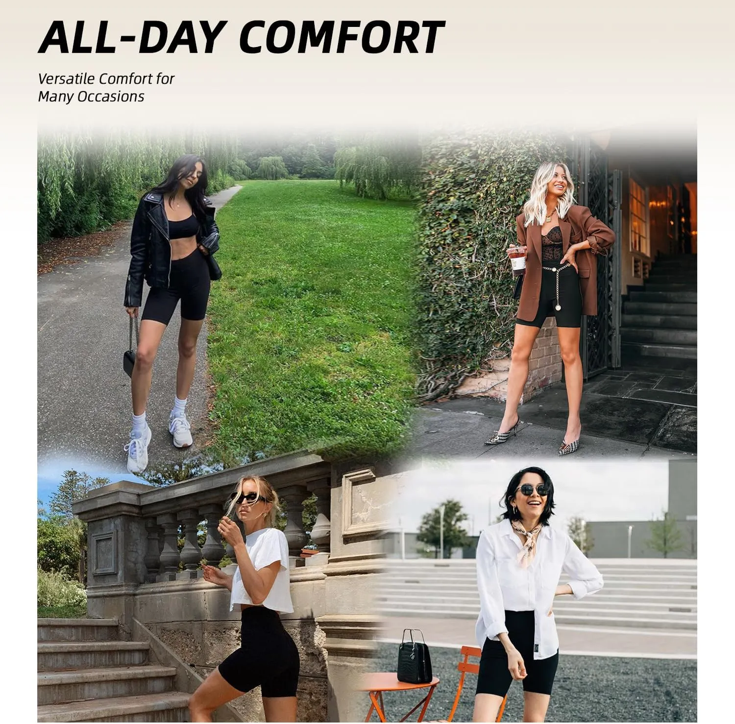 Ipletix 2 Pack Biker Shorts Women, 6" High Waisted Yoga Running Workout Spandex Shorts