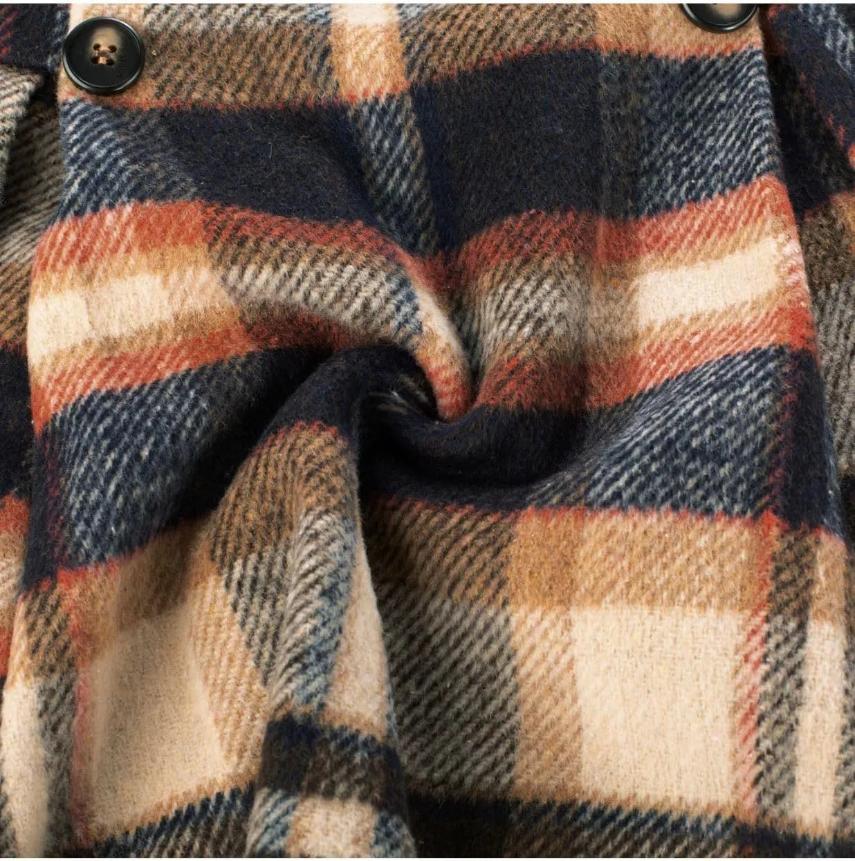 Kate Kasin 2024 Women's Pleated Plaid Mini Skirt High Waist A-Line Fall Winter Casual Skirts