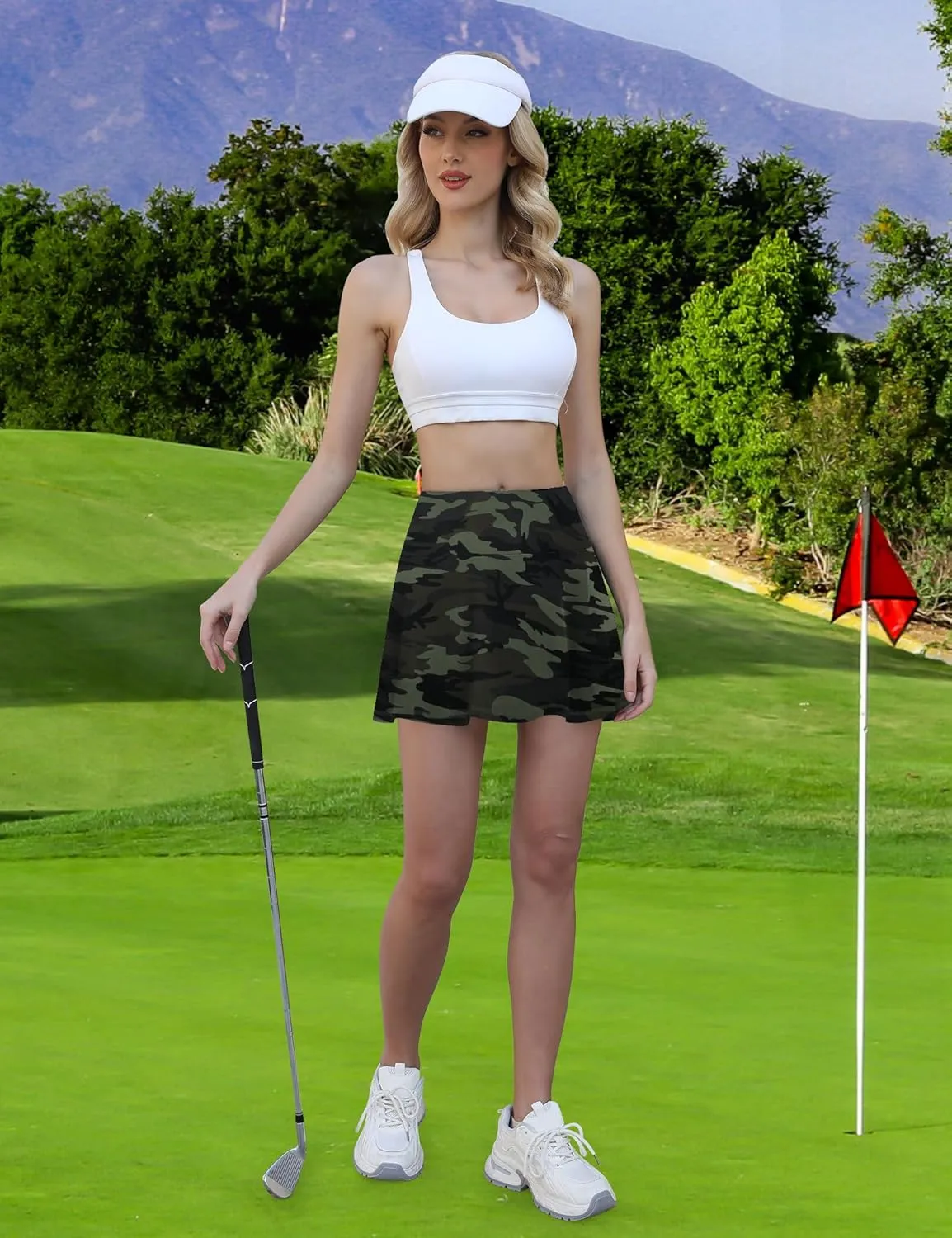 LouKeith Womens Tennis Skirt High Waisted Athletic Skorts Running Casual Pickle Ball Golf Skirts with Pockets