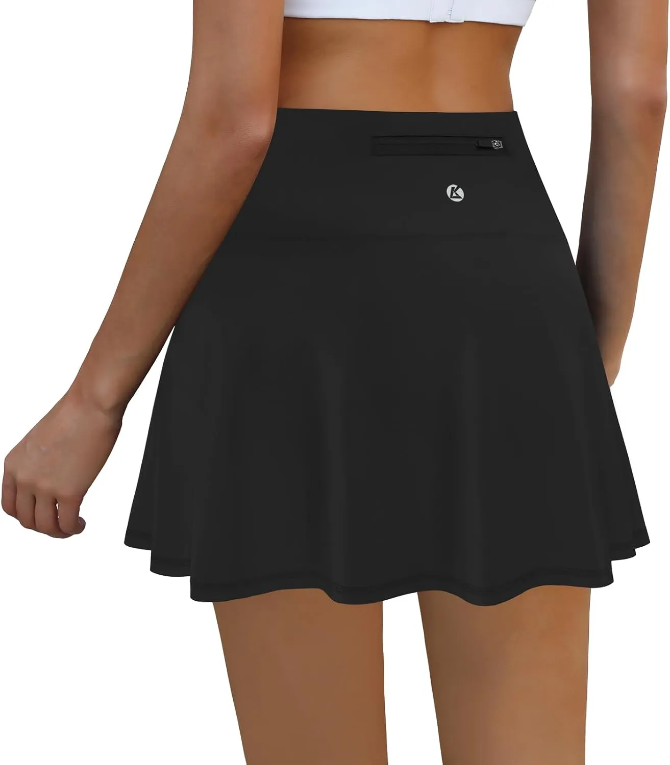LouKeith Womens Tennis Skirt High Waisted Athletic Skorts Running Casual Pickle Ball Golf Skirts with Pockets
