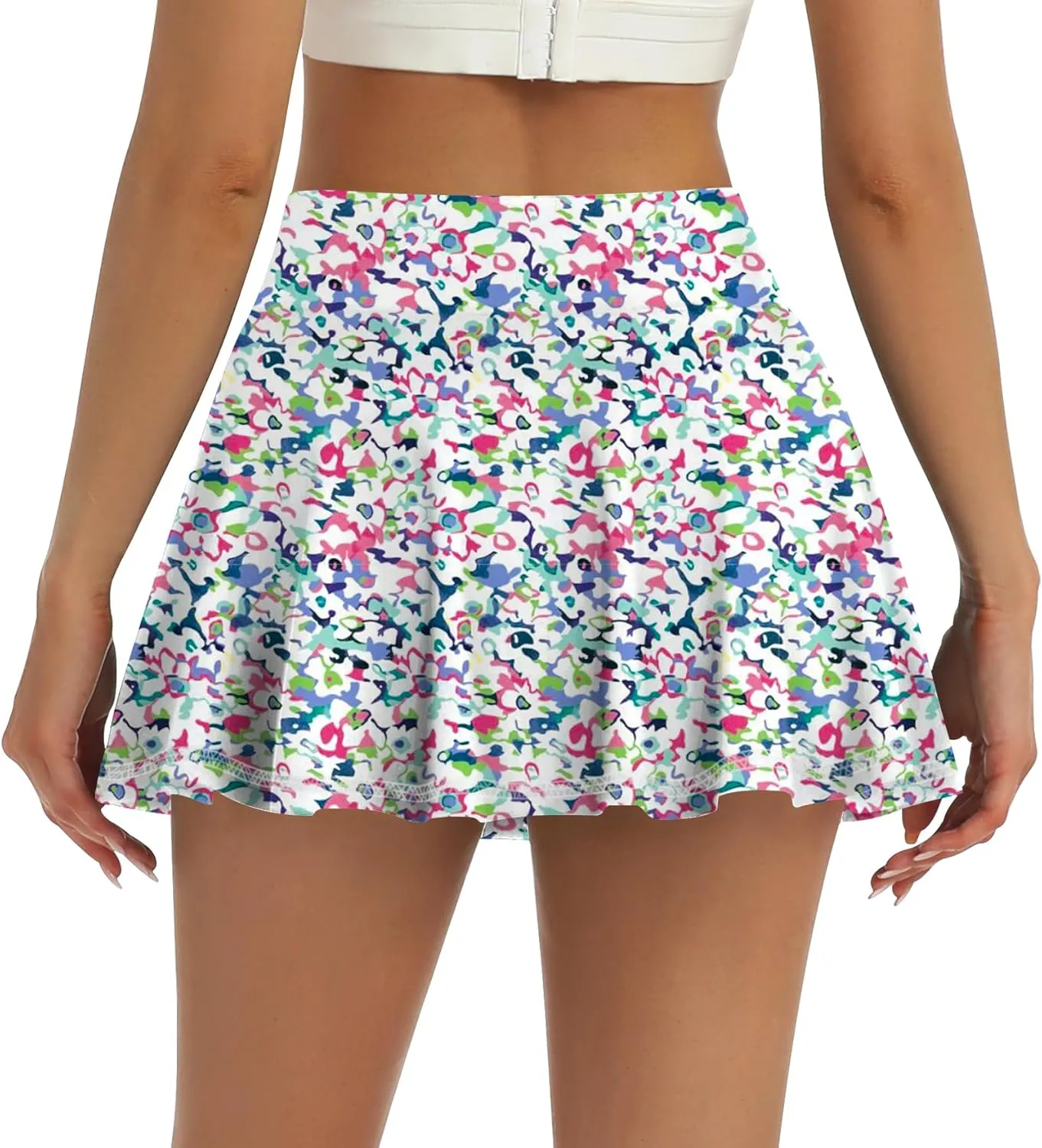 LouKeith Womens Tennis Skirt High Waisted Pleated Golf Skirts Mini Casual Workout Athletic Skorts with Pockets