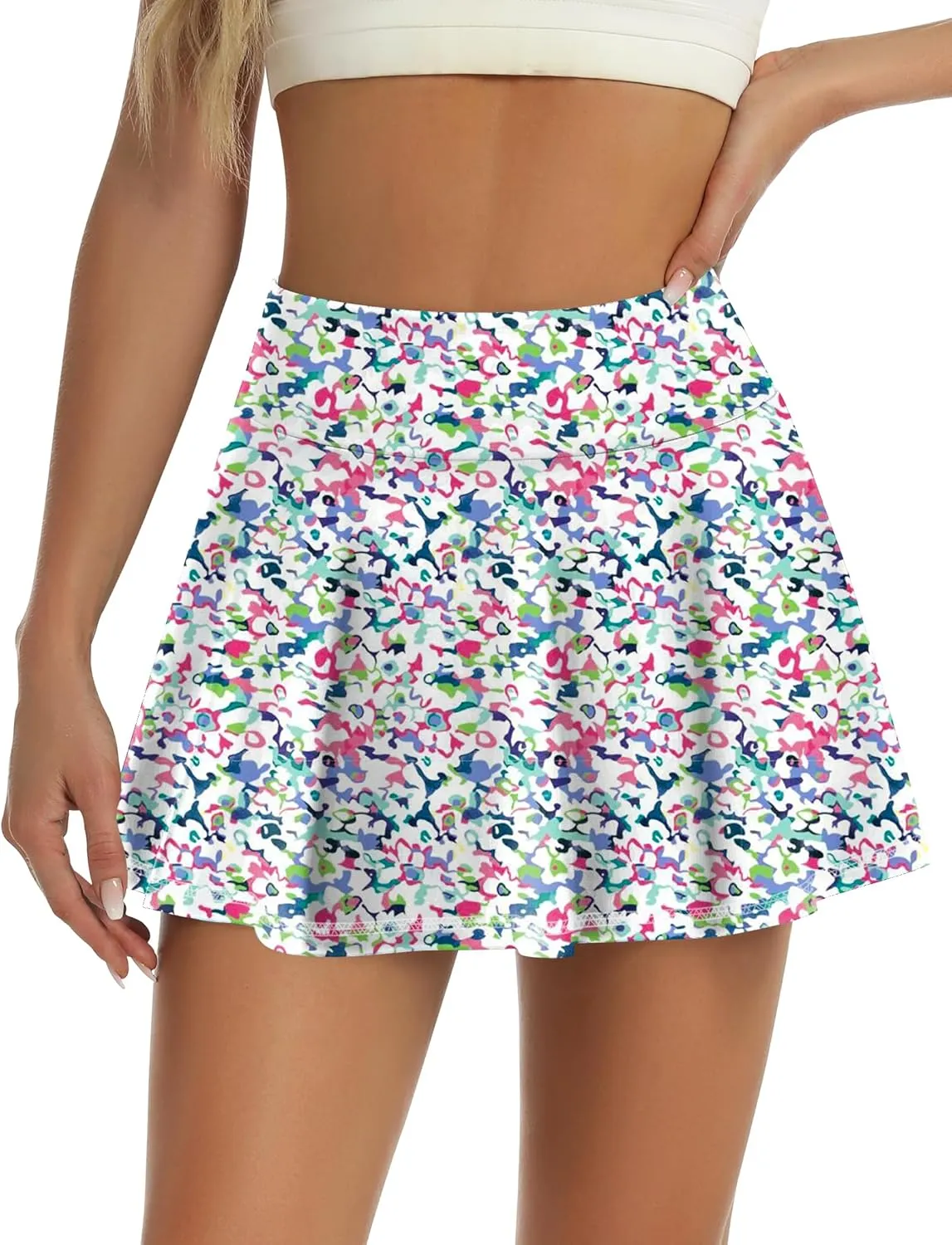 LouKeith Womens Tennis Skirt High Waisted Pleated Golf Skirts Mini Casual Workout Athletic Skorts with Pockets