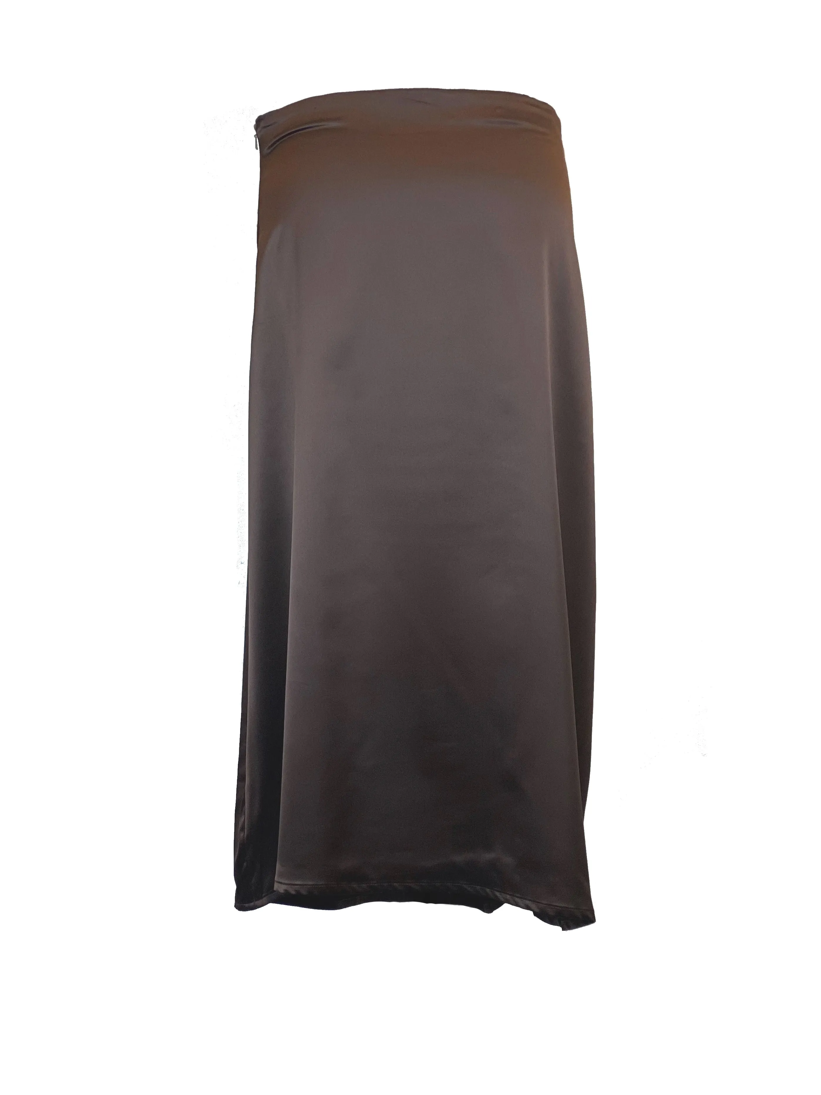 Mona silky satin skirt
