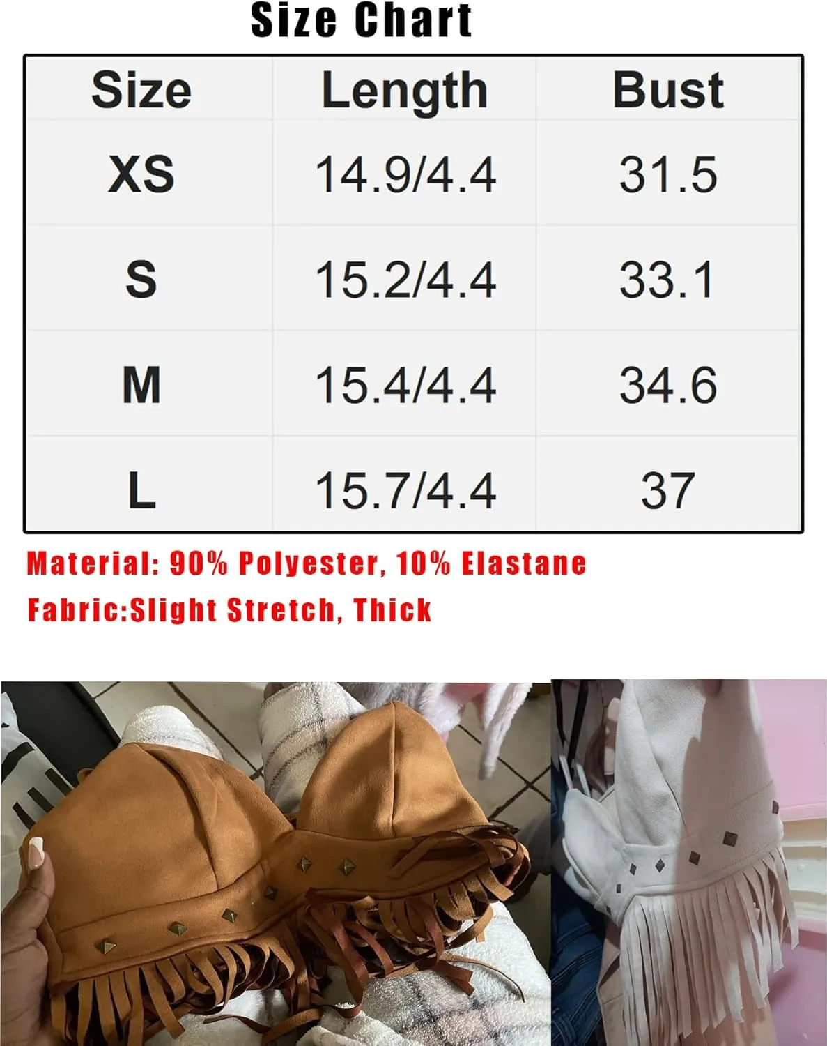 OYOANGLE Women's Y2K Fringe Sleeveless Spaghetti Strap Faux Suede Vintage Hippie Crop Top Blouse