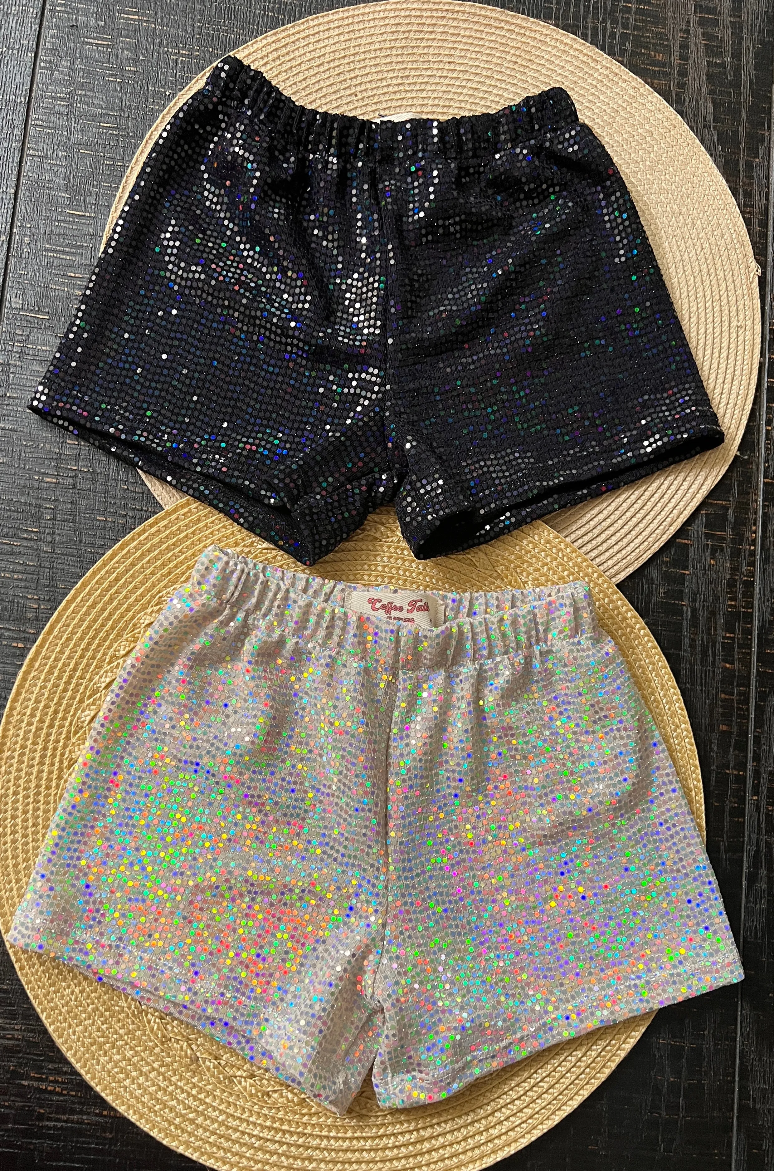 Silver Sparkle Girls Halter and Short Set
