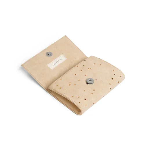 Small Minimal Wallet Confetti Sand and Bronze by Lee Coren