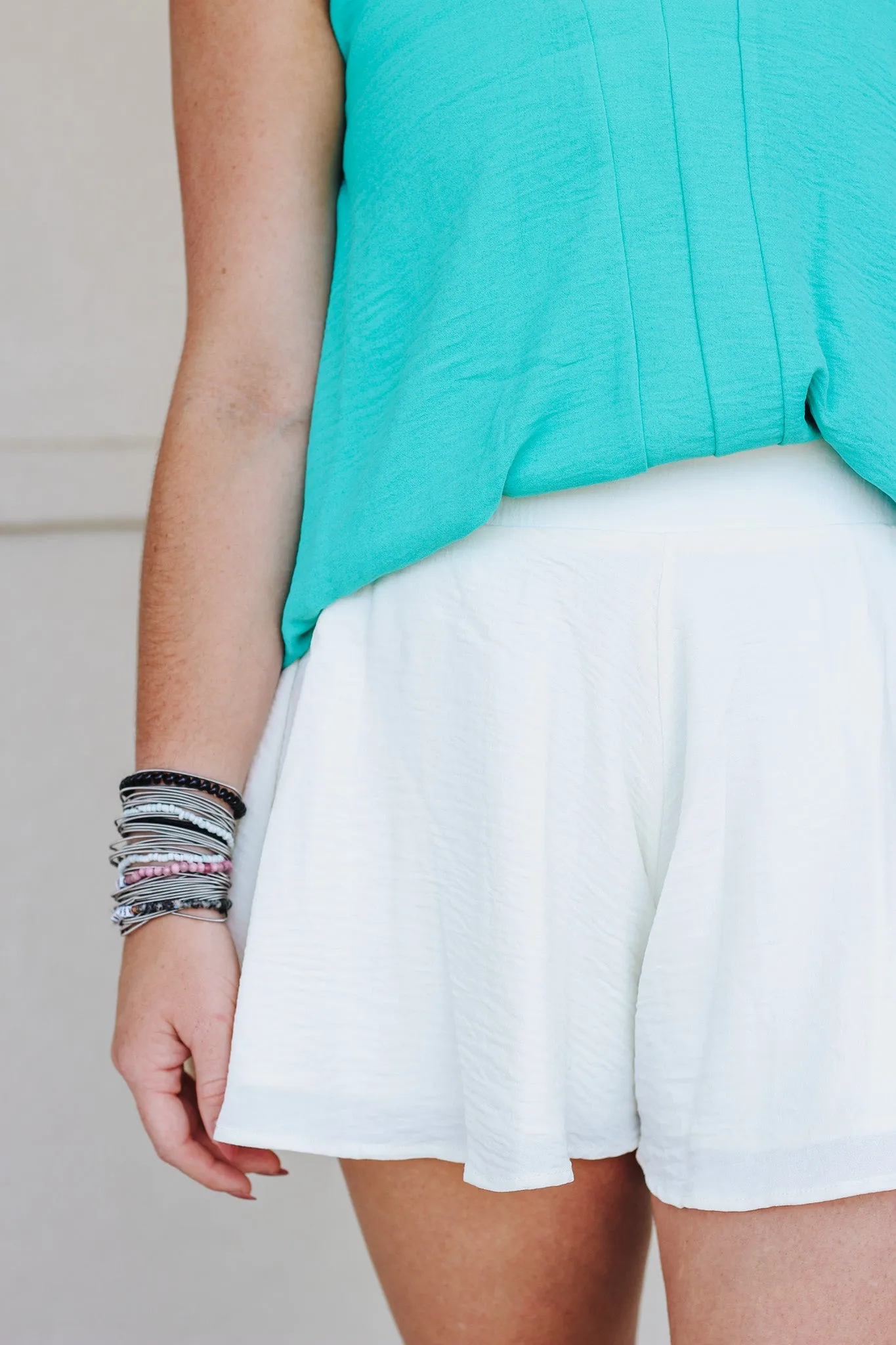 Summer In The City Ivory Shorts