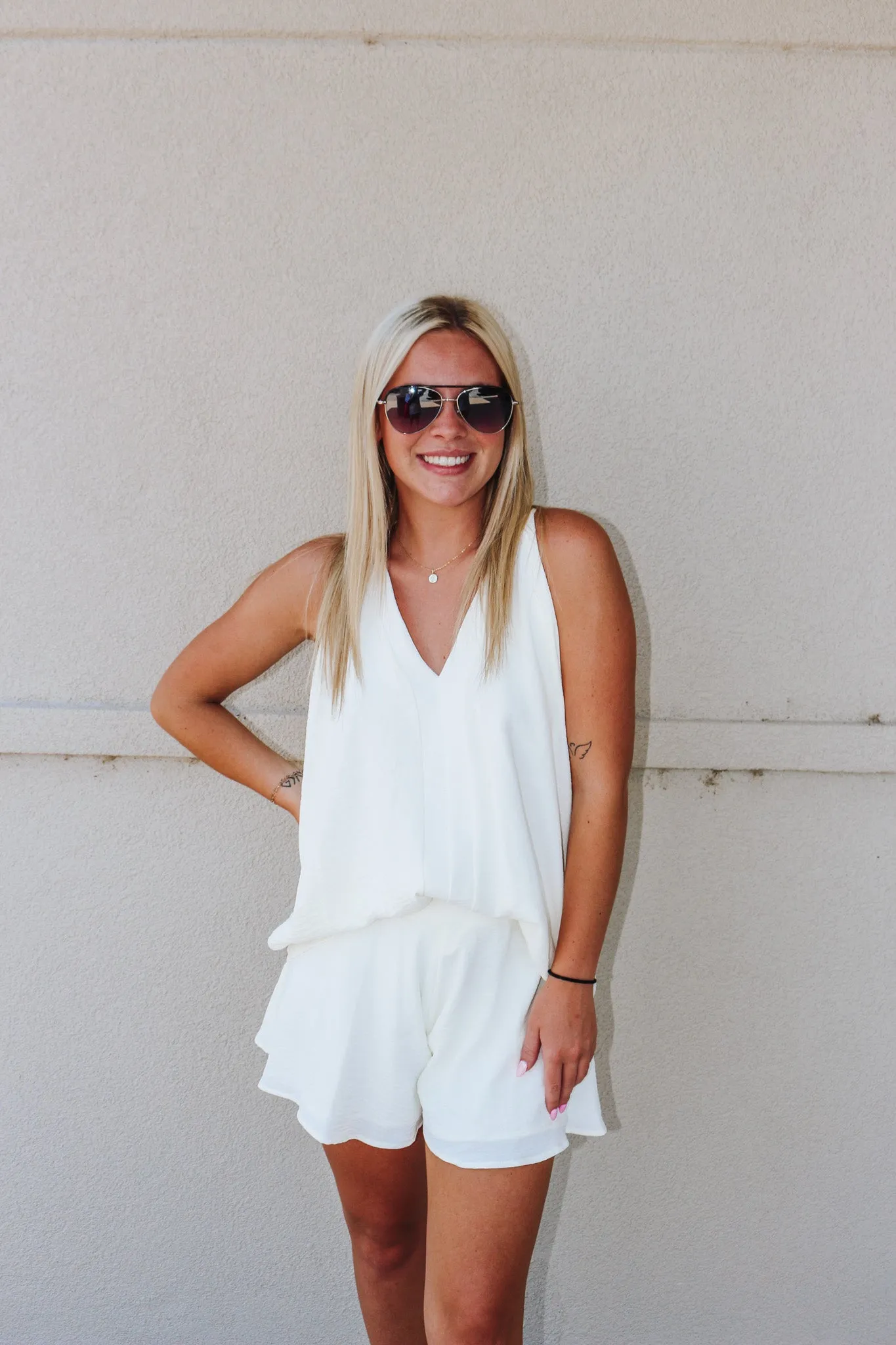Summer In The City Ivory Shorts