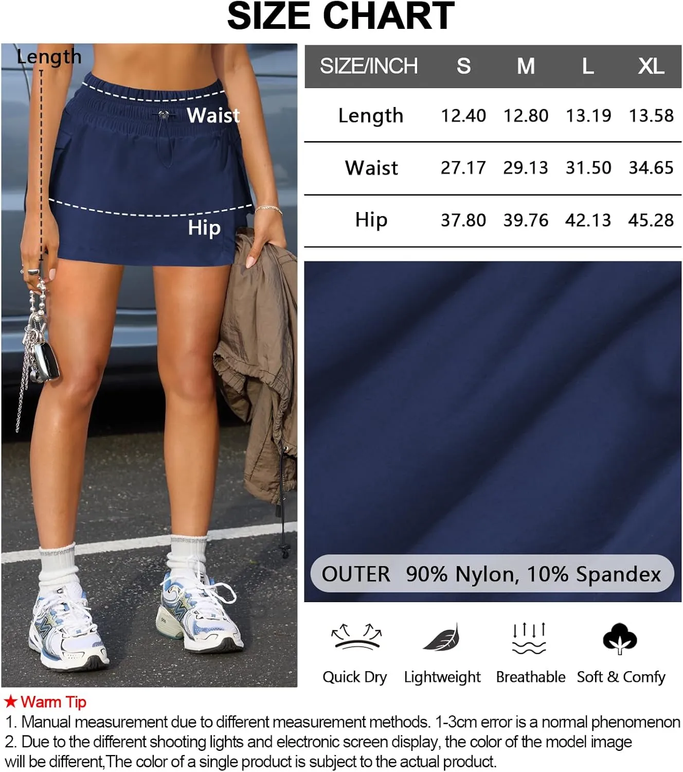 Women's Athletic Tennis Cargo Mini Skirt Skort for Women High Waisted Side Slit Pleated Golf Skater Skirts with Shorts Pocket