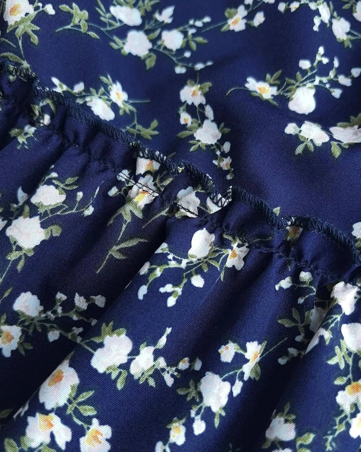 Women's Drawstring Elastic High Waisted Boho Floral Print Maxi Skirt Summer A-Line Flowy Long Skirts with Pockets